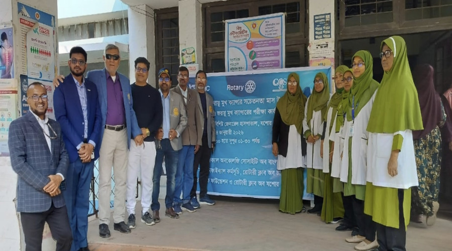 যশোর ২৫০ শয্যা হাসপাতালে বিনামূল্যে স্তন ও জরায়ুমুখ ক্যান্সার পরীক্ষা